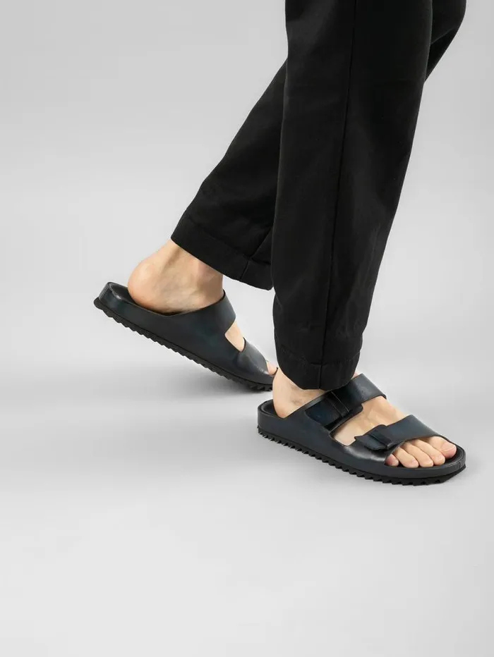 Men Officine Creative Footwear AGORA039 002 Black Leather Sandals Men Officine Creative Footwear AGORA039 002 Black Leather Sandals