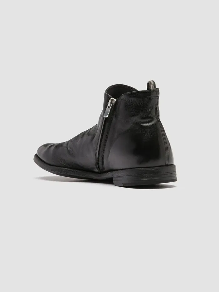 Men Officine Creative Footwear ARC 514 Black Leather Boots