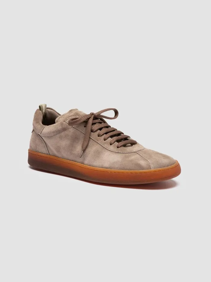 Men Officine Creative Footwear HALO 001 Grey Suede Low Top Sneakers Men Officine Creative Footwear HALO 001 Grey Suede Low Top Sneakers