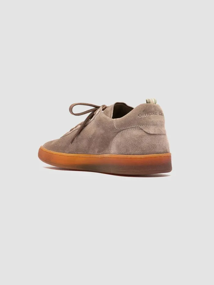 Men Officine Creative Footwear HALO 001 Grey Suede Low Top Sneakers Men Officine Creative Footwear HALO 001 Grey Suede Low Top Sneakers