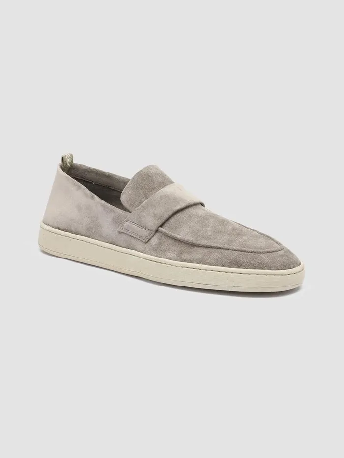Men Officine Creative Footwear HERBIE 001 Taupe Suede Penny Loafers