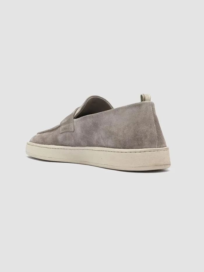 Men Officine Creative Footwear HERBIE 001 Taupe Suede Penny Loafers
