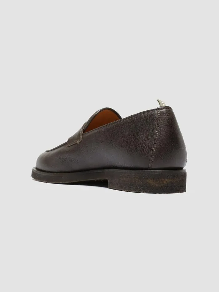 Men Officine Creative Footwear OPERA FLEXI 101 Brown Leather Penny Loafers Men Officine Creative Footwear OPERA FLEXI 101 Brown Leather Penny Loafers