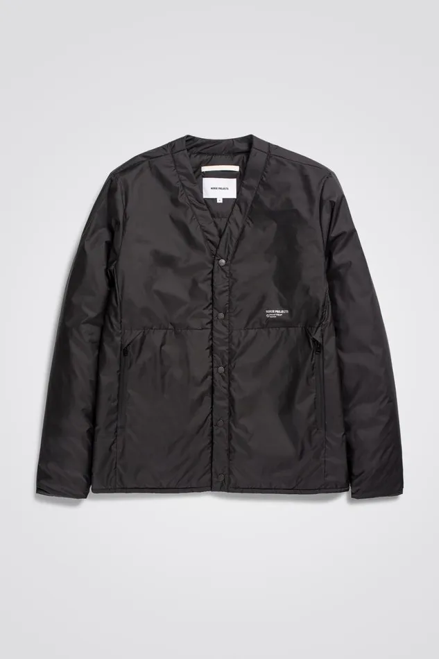 Men Otto Light Pertex Black Norse Projects Outerwear