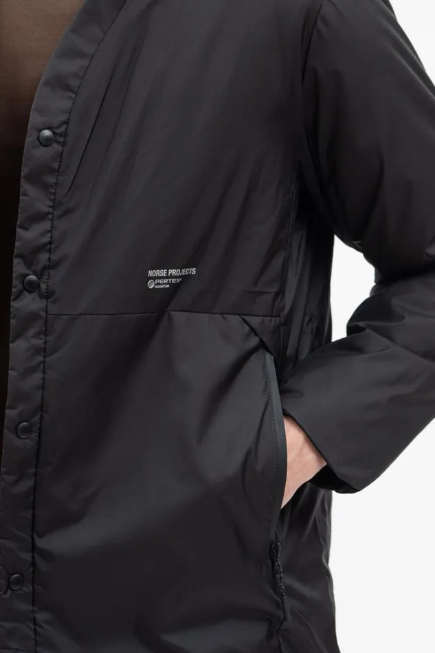 Men Otto Light Pertex Black Norse Projects Outerwear