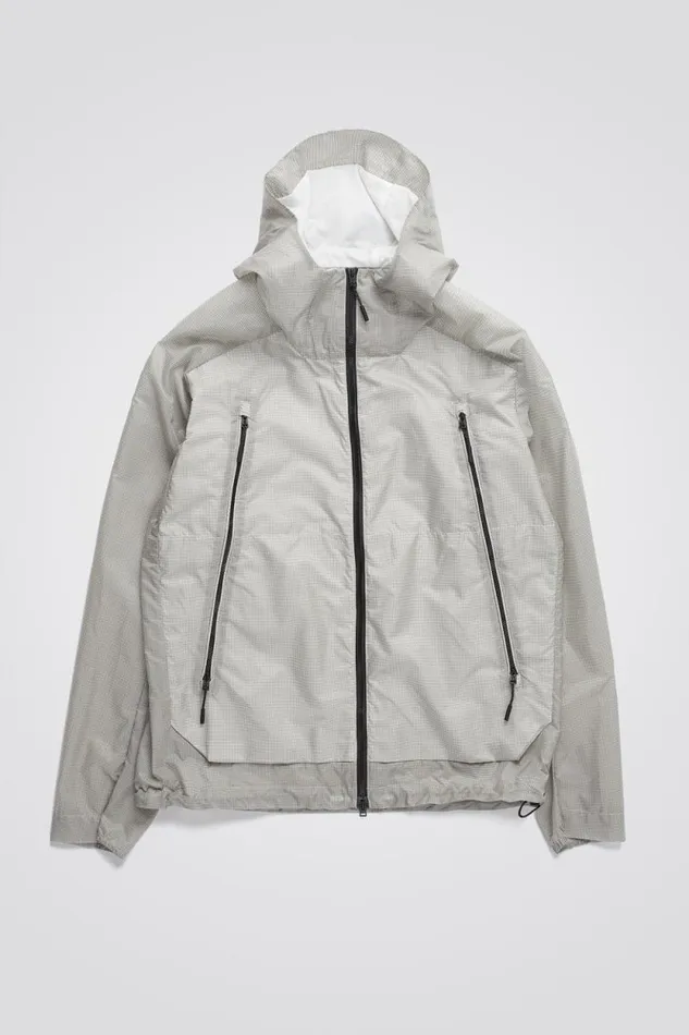 Men Pasmo Hooded Windbreaker Jacket Lucid White Norse Projects Outerwear