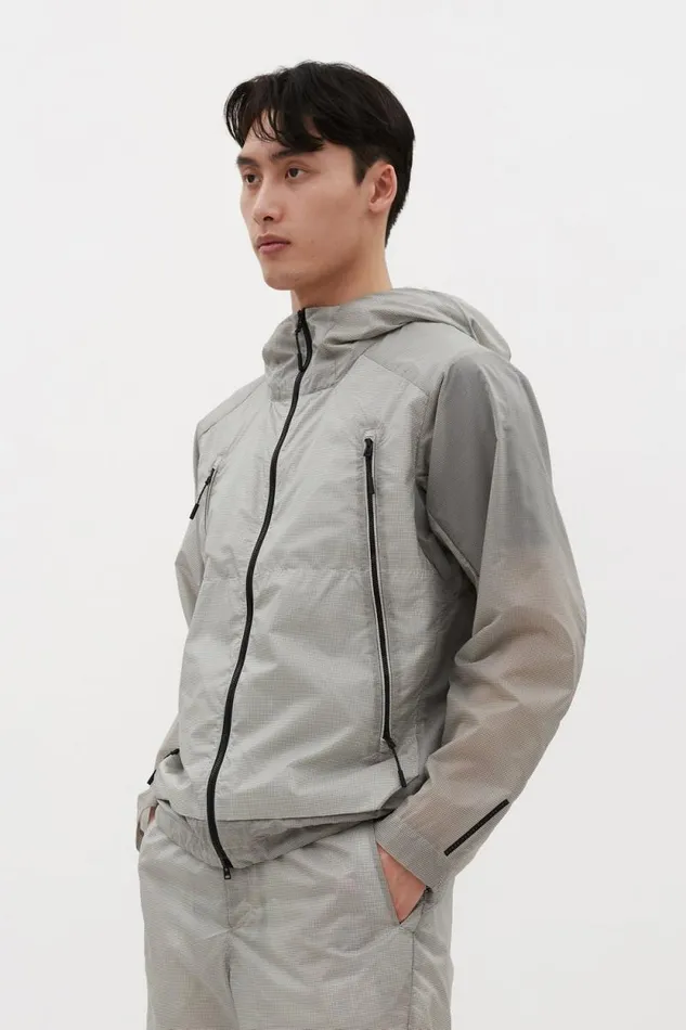 Men Pasmo Hooded Windbreaker Jacket Lucid White Norse Projects Outerwear