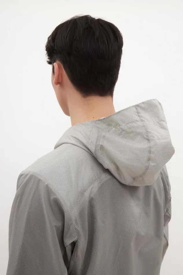 Men Pasmo Hooded Windbreaker Jacket Lucid White Norse Projects Outerwear