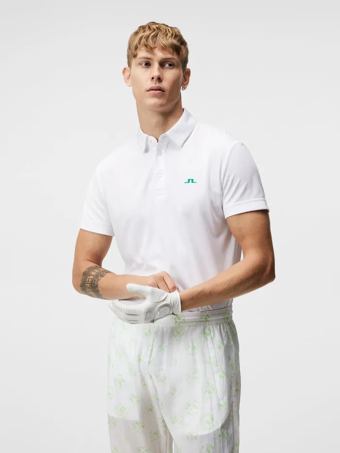 Men Peat Regular Fit Polo White JLindeberg Polo Shirts