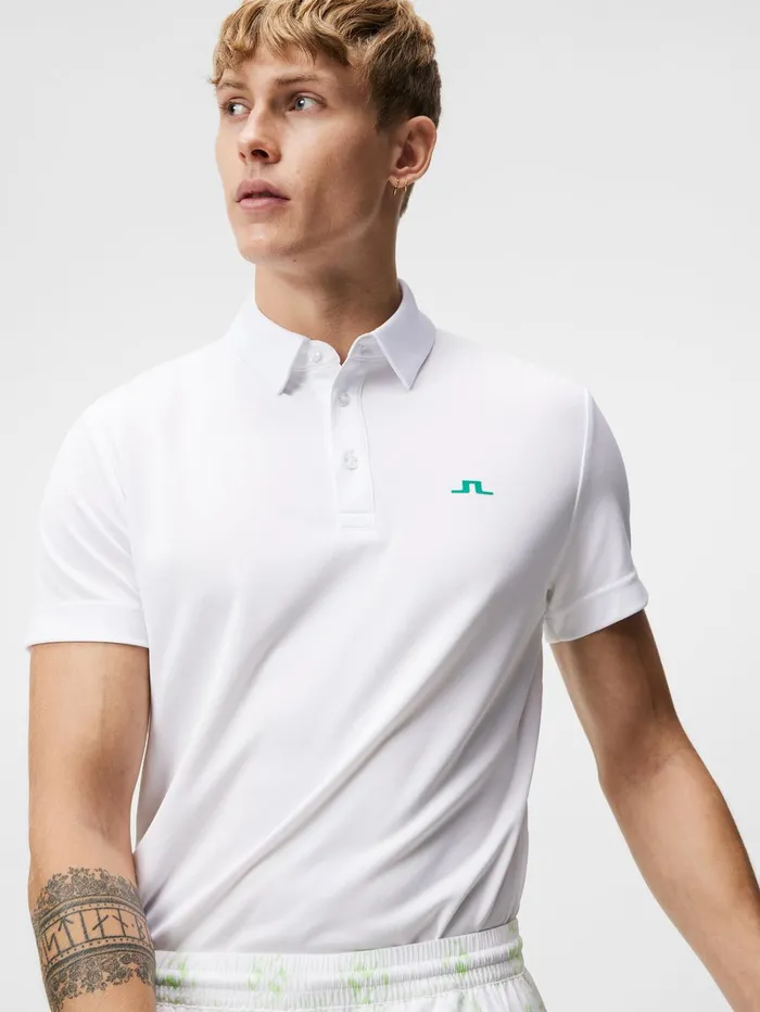 Men Peat Regular Fit Polo White JLindeberg Polo Shirts Men Peat Regular Fit Polo White JLindeberg Polo Shirts