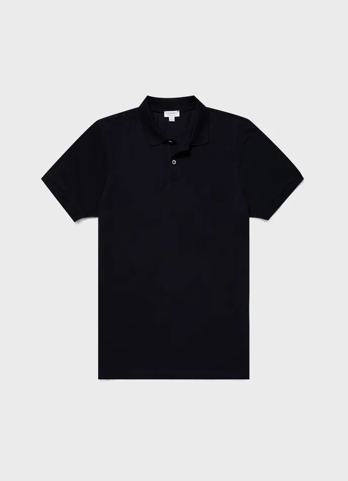 Men Polo Shirts ussunspel Piqu Polo Shirt Midnight Navy