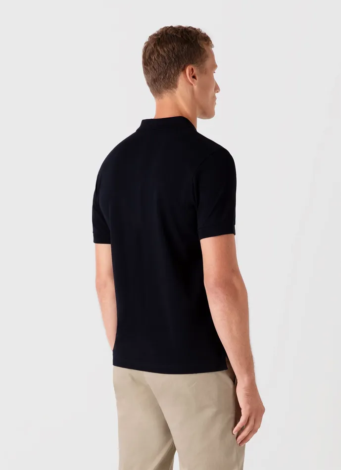 Men Polo Shirts ussunspel Piqu Polo Shirt Midnight Navy Men Polo Shirts ussunspel Piqu Polo Shirt Midnight Navy