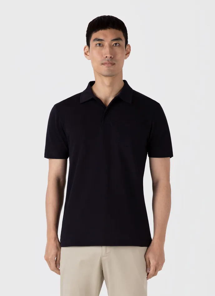 Men Polo Shirts ussunspel Riviera Polo Shirt Midnight Navy Men Polo Shirts ussunspel Riviera Polo Shirt Midnight Navy