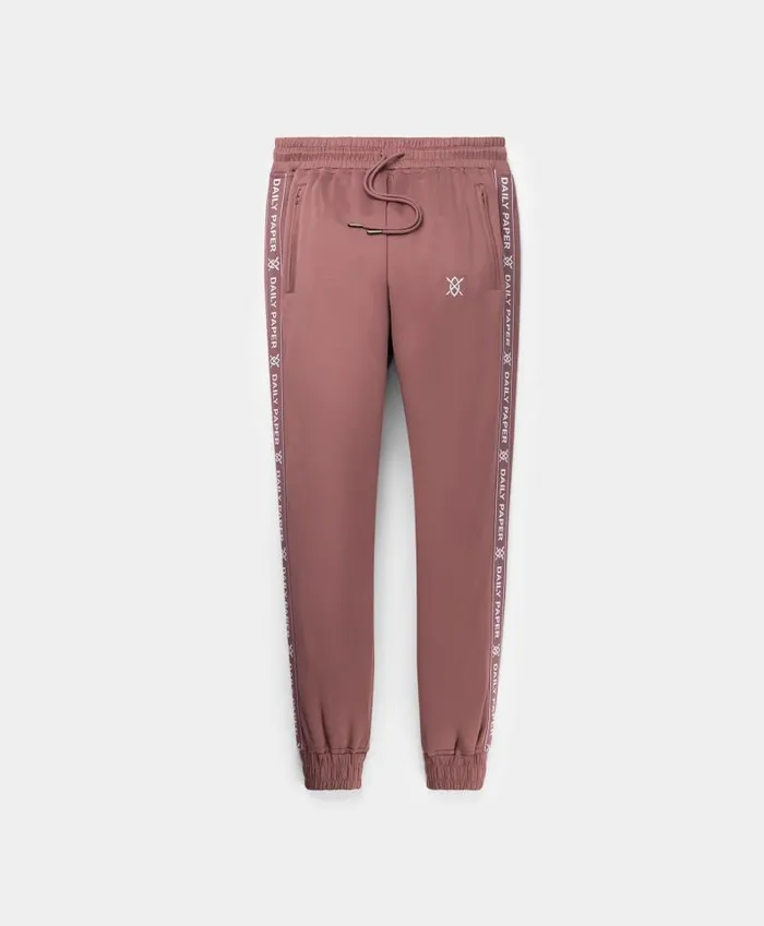 Men Rose Brown Tonal Etape Logo Trackpants Daily Paper Pants