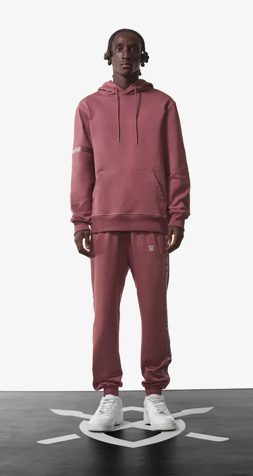Men Rose Brown Tonal Etape Logo Trackpants Daily Paper Pants