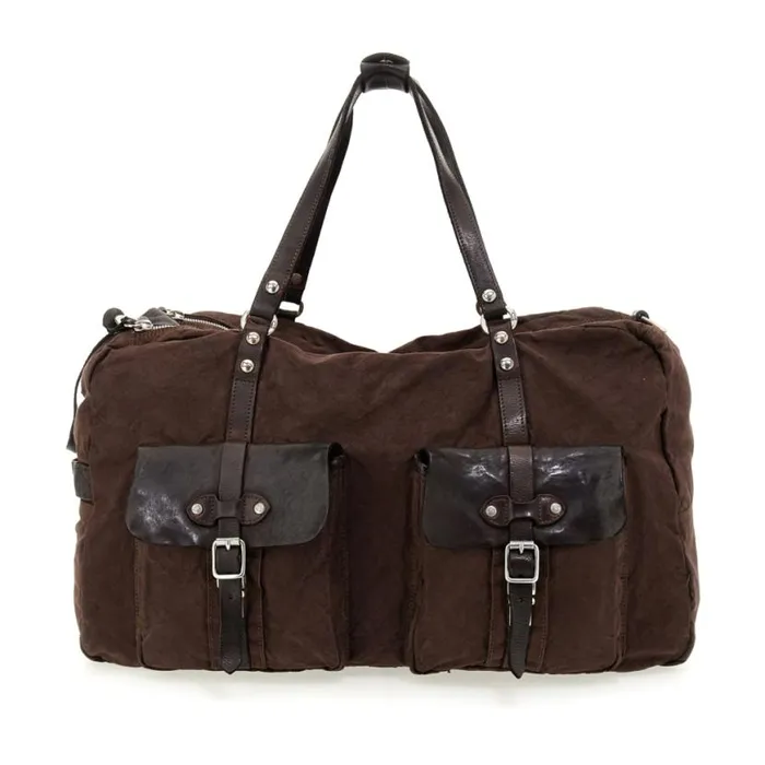 Men Saturno Brown Campomaggi Travel Bags