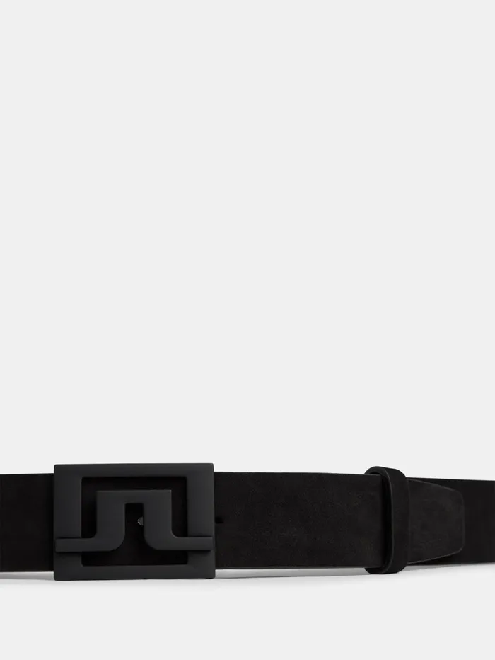 Men Slater Leather Belt Black JLindeberg Belts