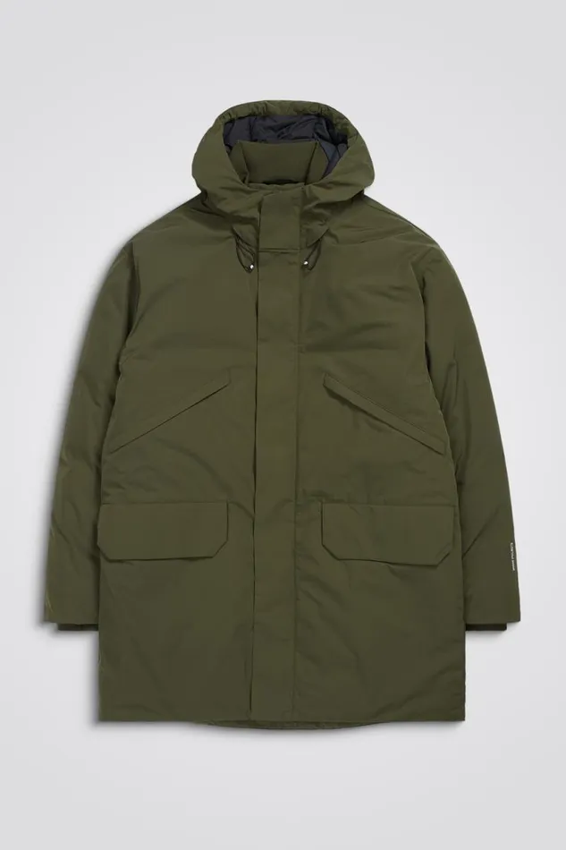 Men Stavanger Military Nylon Parka Army Green Norse Projects Outerwear