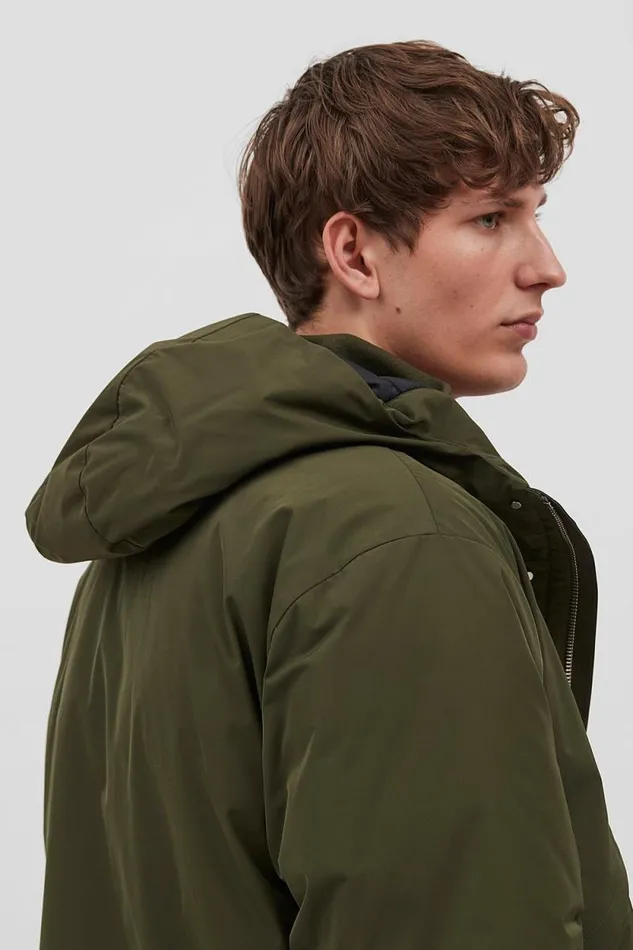 Men Stavanger Military Nylon Parka Army Green Norse Projects Outerwear