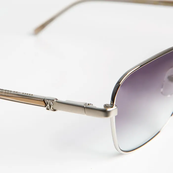 Men Sunglasses Bruno Magli Playa Aviator Sunglasses 8211 Silver