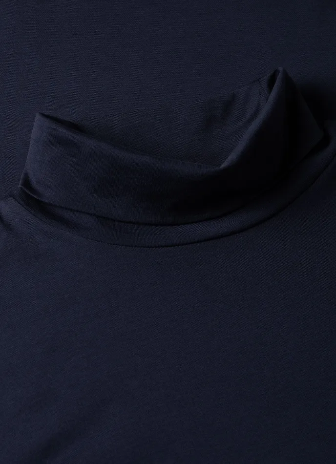 Men Tshirts ussunspel Long Sleeve Roll Neck Tshirt Navy Men Tshirts ussunspel Long Sleeve Roll Neck Tshirt Navy