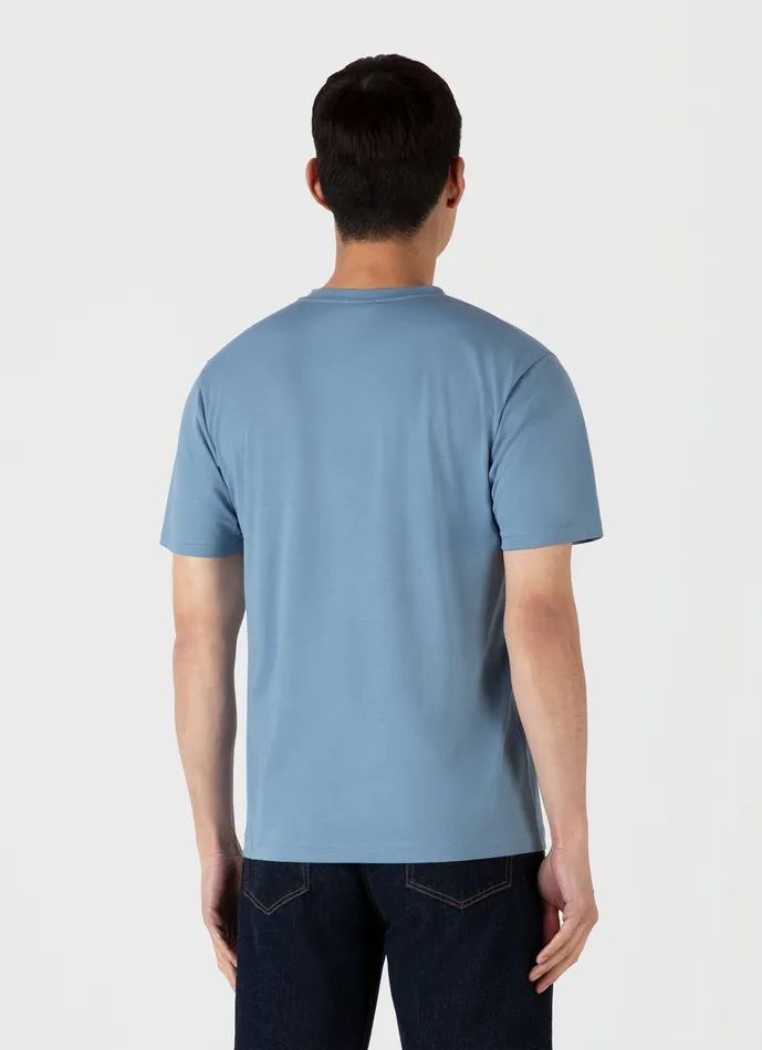 Men Tshirts ussunspel Riviera Midweight Tshirt Como Blue Men Tshirts ussunspel Riviera Midweight Tshirt Como Blue