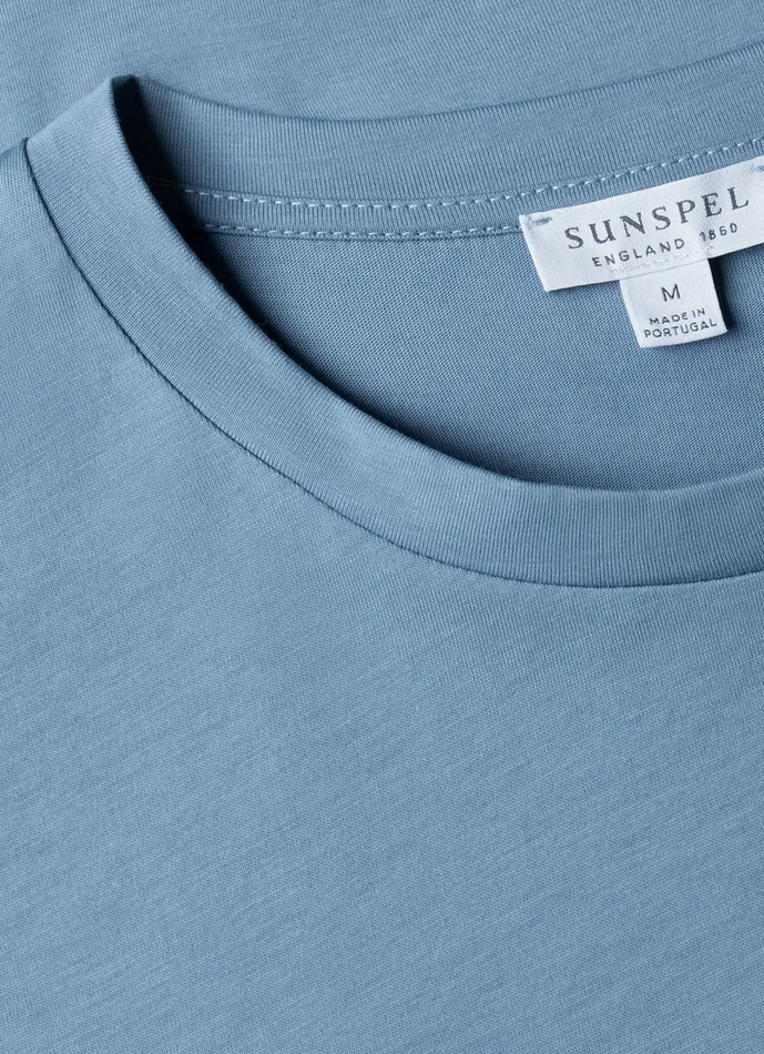 Men Tshirts ussunspel Riviera Midweight Tshirt Como Blue Men Tshirts ussunspel Riviera Midweight Tshirt Como Blue