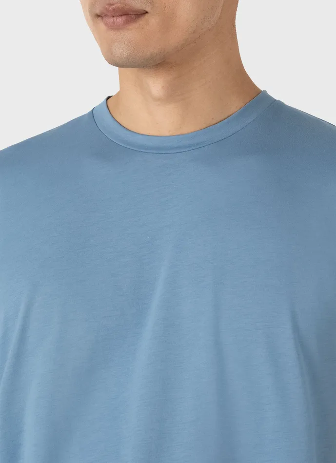 Men Tshirts ussunspel Riviera Midweight Tshirt Como Blue Men Tshirts ussunspel Riviera Midweight Tshirt Como Blue