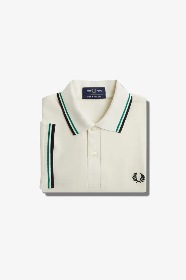 Men The ShirtM12 Light Ecrufred Perry Greenblack Fred Perry The Fred Perry Shirt