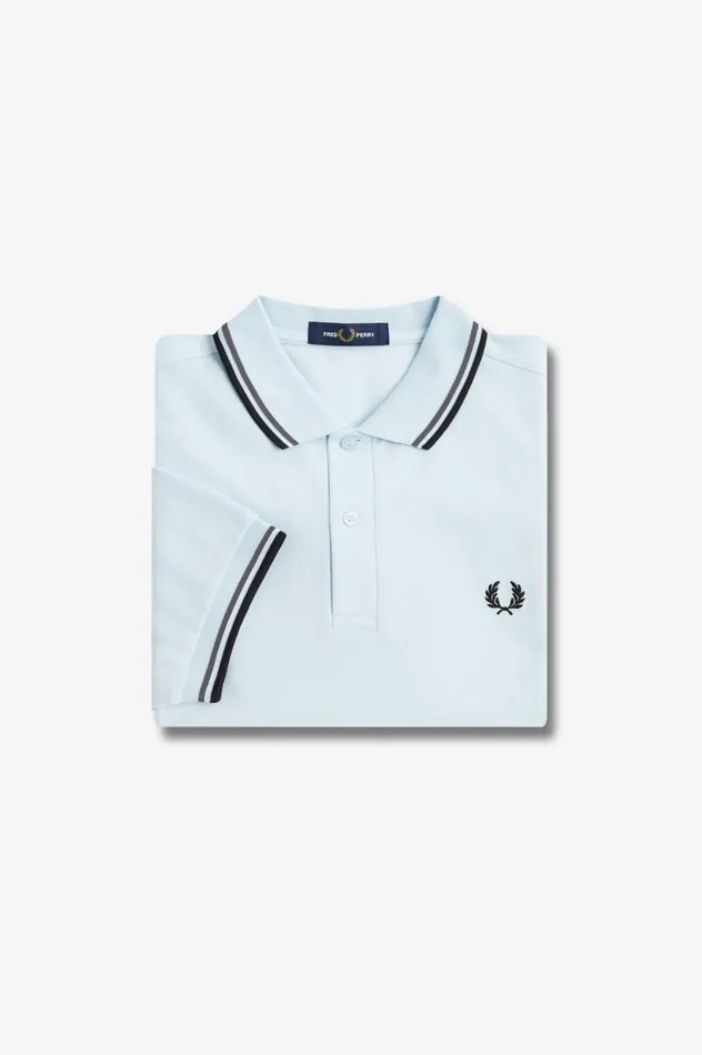 Men The ShirtM3600 Light Icefield Greenblack Fred Perry The Fred Perry Shirt