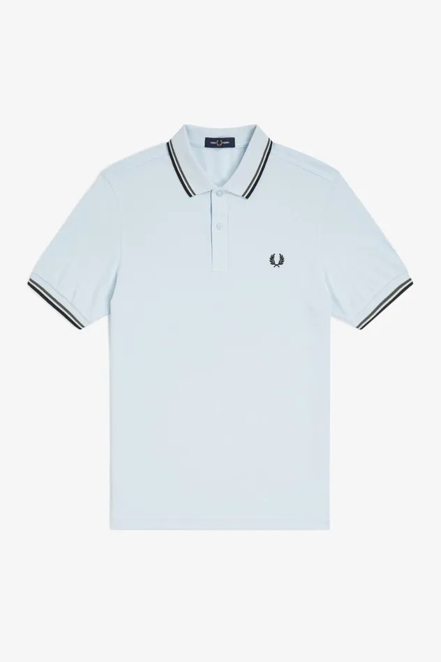 Men The ShirtM3600 Light Icefield Greenblack Fred Perry The Fred Perry Shirt