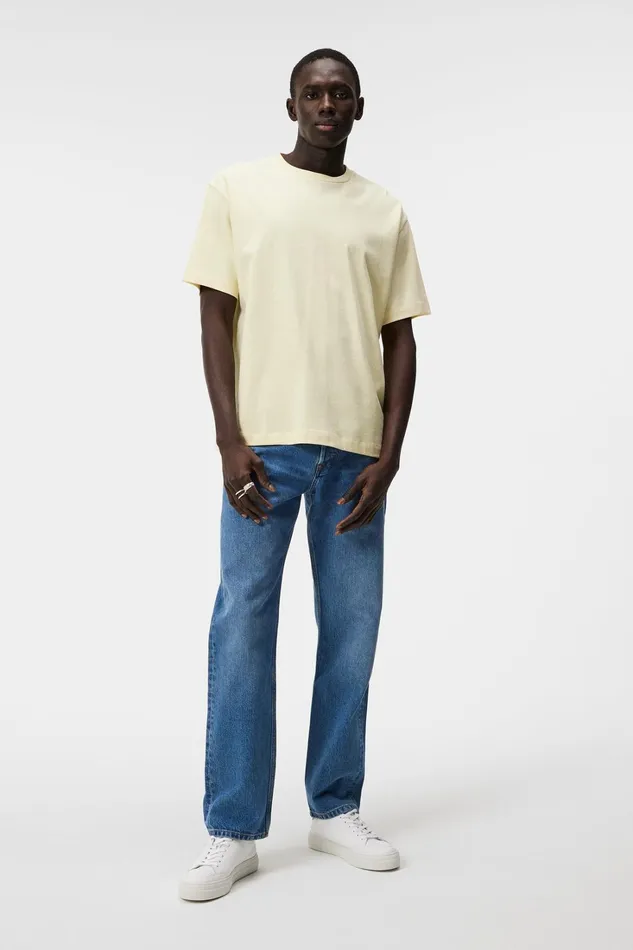 Men Tjorn Boxy Heavyweight Tshirt Pear Sorbet JLindeberg Tshirts Men Tjorn Boxy Heavyweight Tshirt Pear Sorbet JLindeberg Tshirts