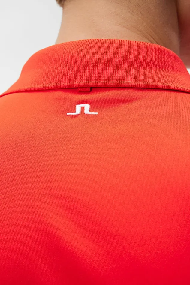 Men Tour Tech Reg Fit Polo Fiery Red JLindeberg Polo Shirts Men Tour Tech Reg Fit Polo Fiery Red JLindeberg Polo Shirts
