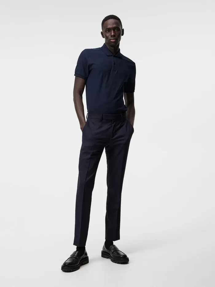 Men Troy Pique Polo Shirt JL Navy JLindeberg Polo Shirts Men Troy Pique Polo Shirt JL Navy JLindeberg Polo Shirts
