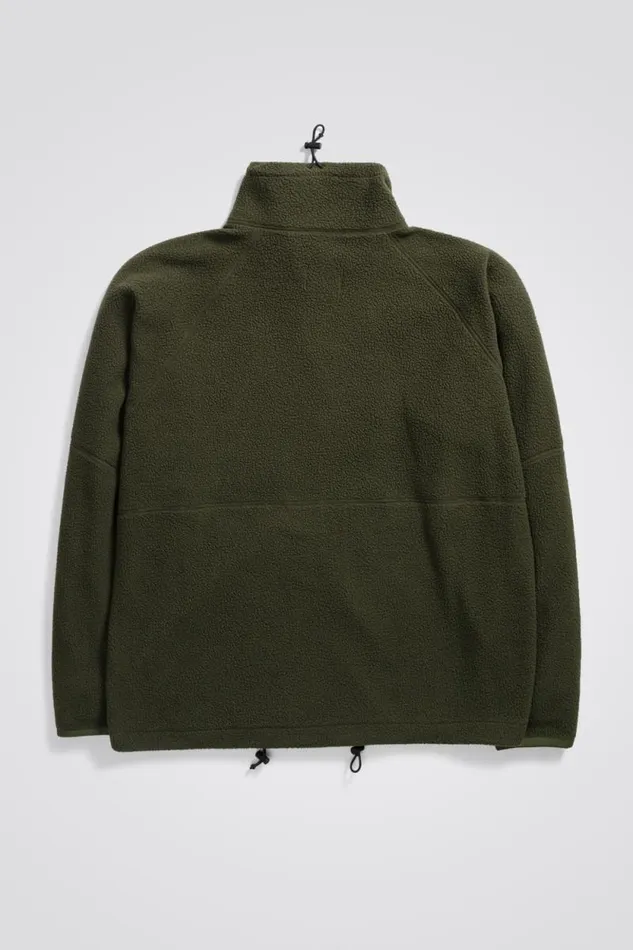 Men Tycho Fleece Full Zip Jacket Ivy Green Norse Projects Outerwear