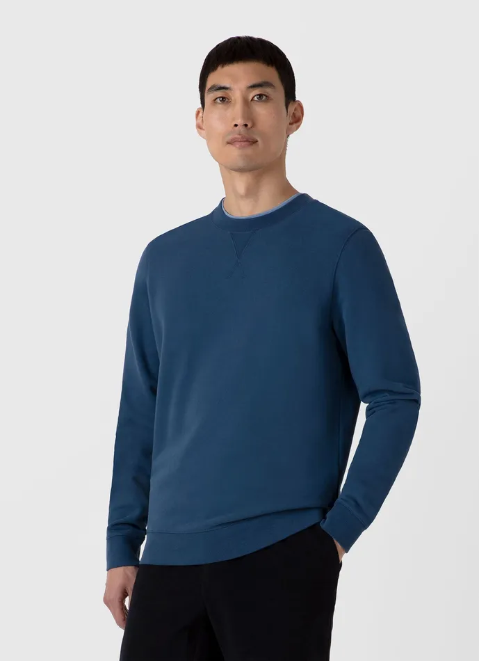 Men ussunspel Loopback Sweatshirt Naval Blue Sweatshirts and Sweatpants Men ussunspel Loopback Sweatshirt Naval Blue Sweatshirts and Sweatpants