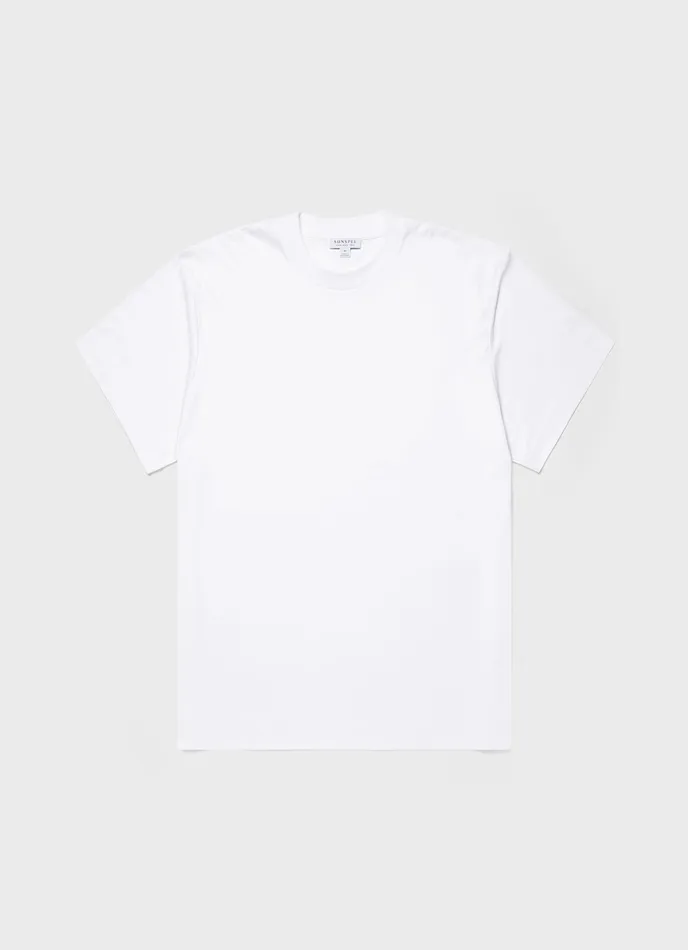 Men ussunspel Oversized Heavyweight Tshirt White Tshirts
