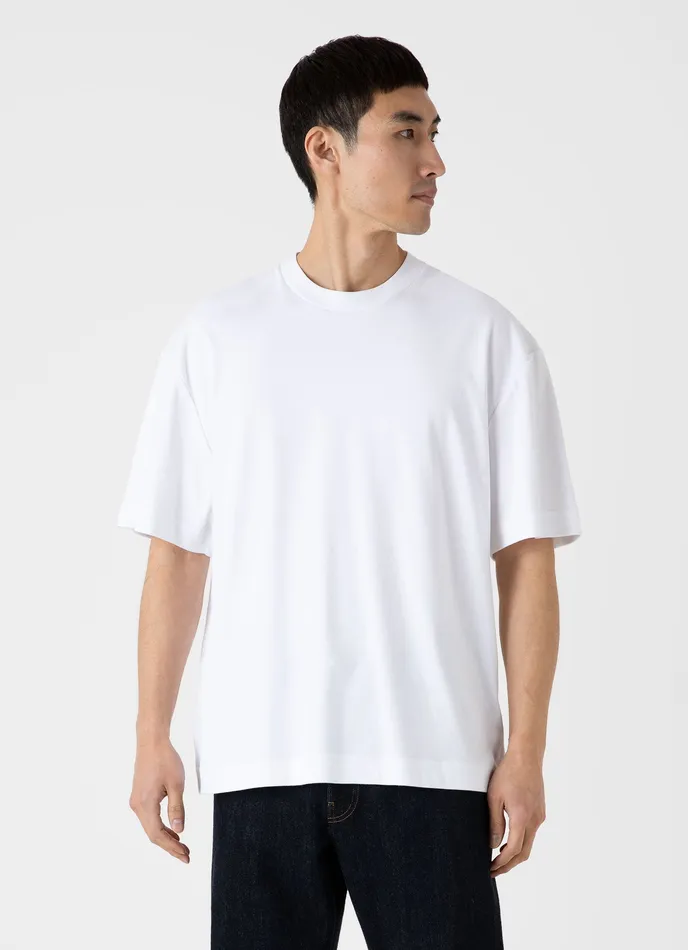 Men ussunspel Oversized Heavyweight Tshirt White Tshirts Men ussunspel Oversized Heavyweight Tshirt White Tshirts