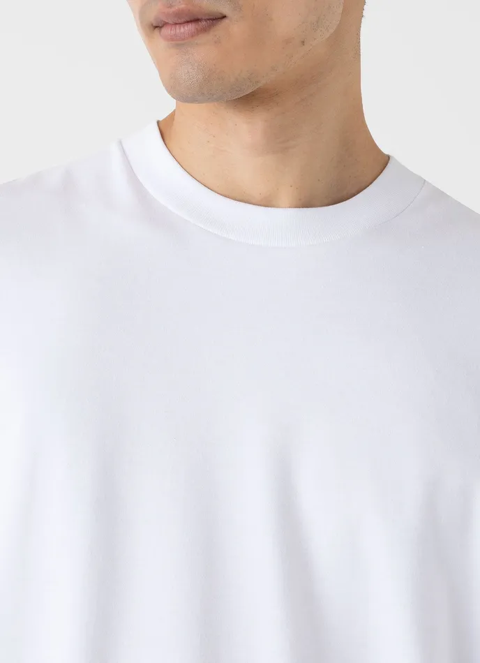 Men ussunspel Oversized Heavyweight Tshirt White Tshirts Men ussunspel Oversized Heavyweight Tshirt White Tshirts