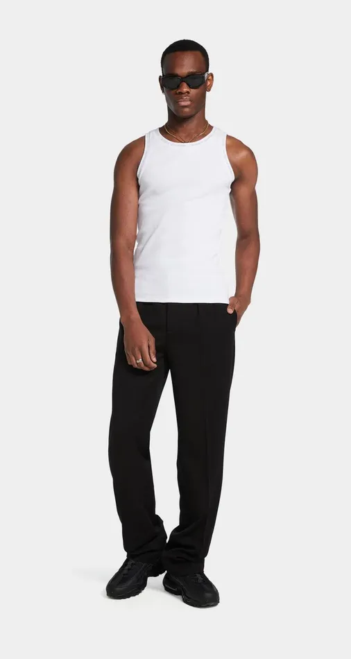 Men White Erib Tank Top Mens Daily Paper TShirts Men White Erib Tank Top Mens Daily Paper TShirts
