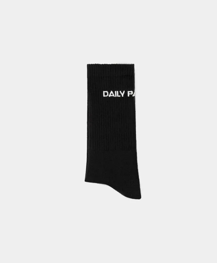 MenWomen Black White Etype Socks Daily Paper Socks
