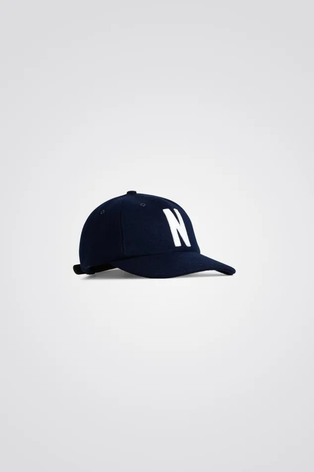 Men Wool Sports Cap Dark Navy Norse Projects Caps