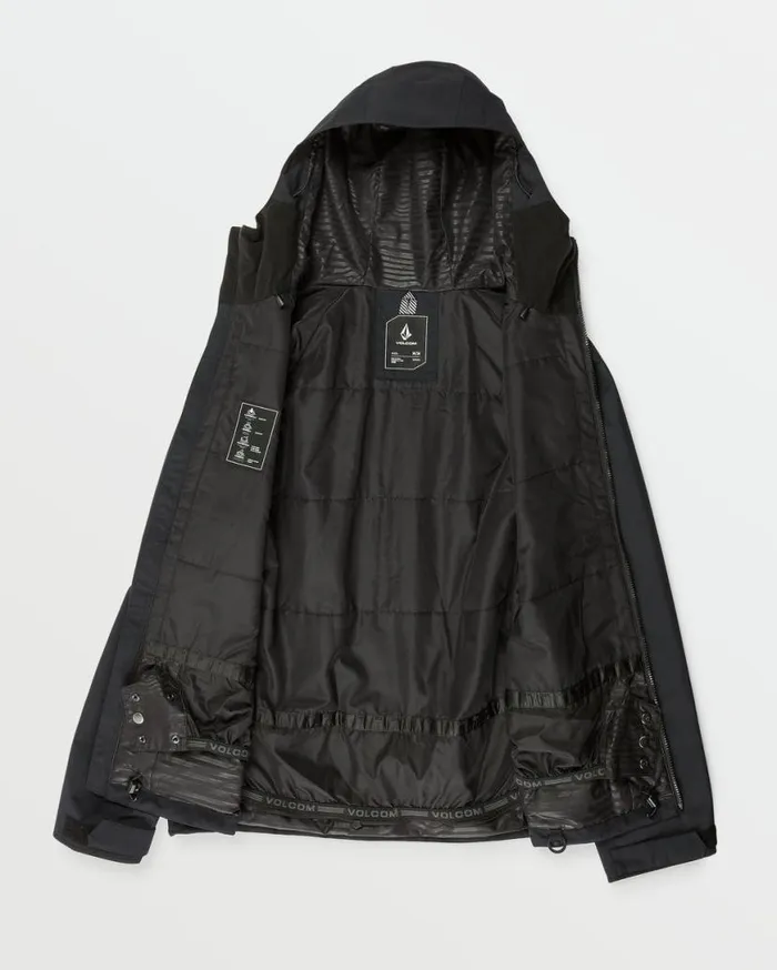 Mens 2836 Insulated Jacket 8211 Black Mens Volcom Jackets