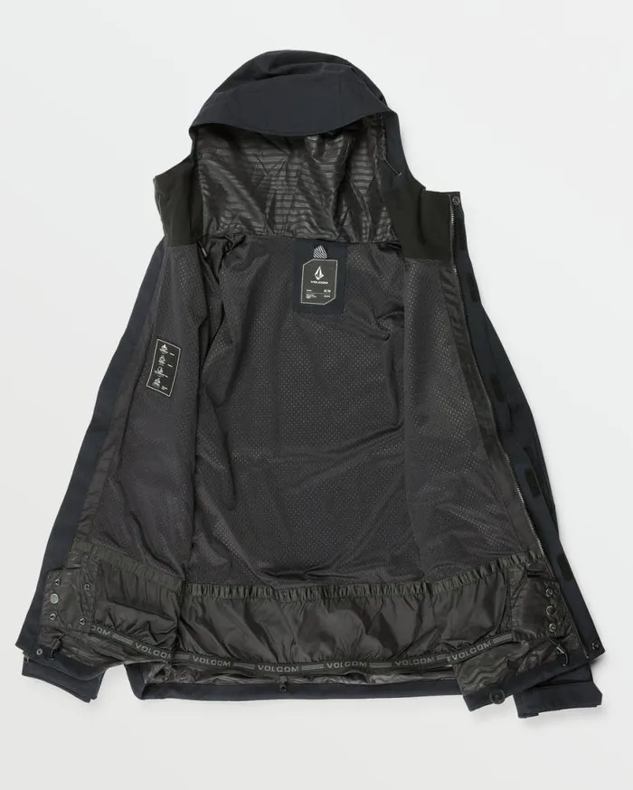 Mens Brighton Full Zip Jacket 8211 Black Mens Volcom Jackets
