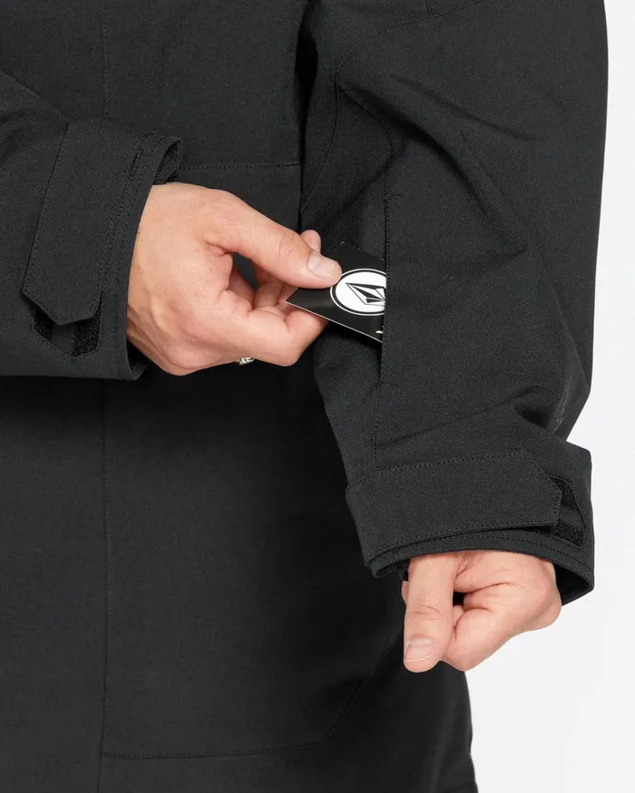 Mens Brighton Full Zip Jacket 8211 Black Mens Volcom Jackets