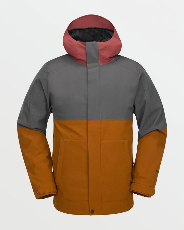 Mens Brighton Full Zip Jacket 8211 Caramel Mens Volcom Jackets