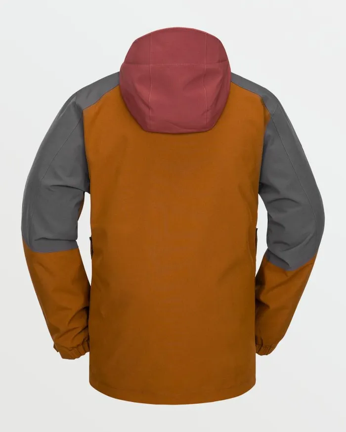 Mens Brighton Full Zip Jacket 8211 Caramel Mens Volcom Jackets