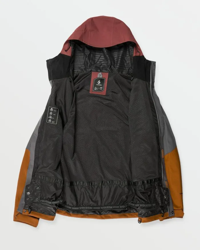Mens Brighton Full Zip Jacket 8211 Caramel Mens Volcom Jackets