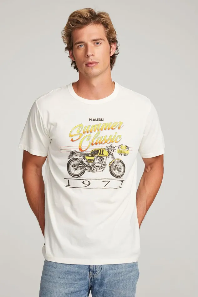 Mens Chaser Brand Tops Classic Moto Mens Tee