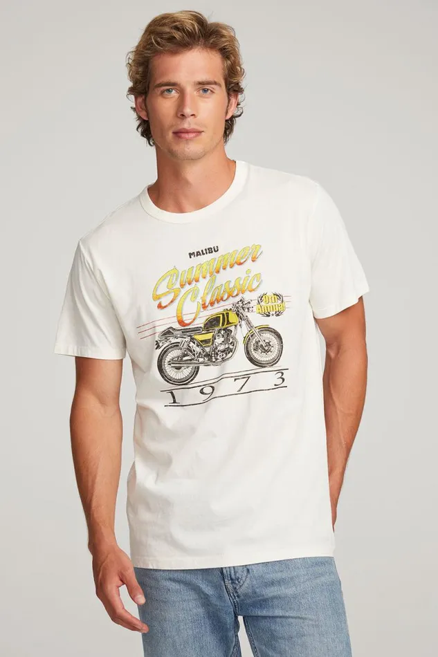 Mens Chaser Brand Tops Classic Moto Mens Tee
